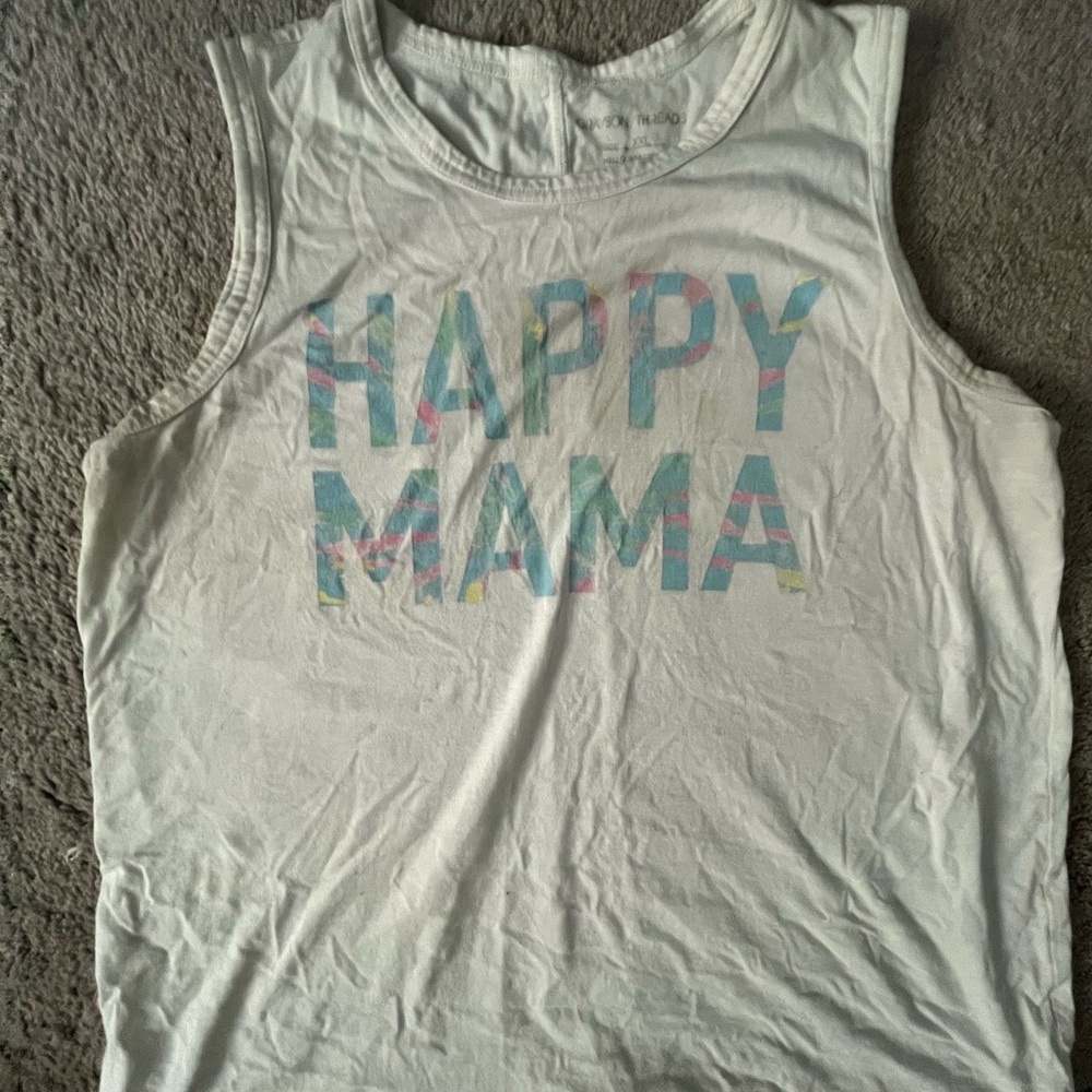 Happy mama tank top